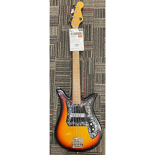 Kay 1960s Eb-110 Tulip Electric Bass Guitar 2 Color Sunburst