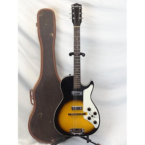 Airline 1960s H-46 Stratotone Solid Body Electric Guitar 2 Tone Sunburst