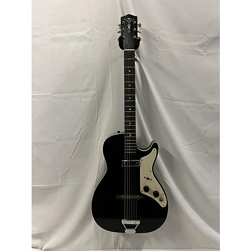 Harmony 1960s H-54 Alden Stratone Solid Body Electric Guitar Black