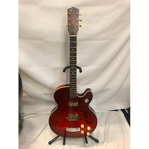 Harmony 1960s H56 Hollow Body Electric Guitar Red