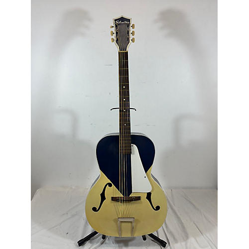 Silvertone 1960s Kentucky Blue Acoustic Guitar Blue