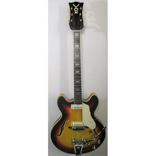 Vox 1960s Lynx Hollow Body Electric Guitar 3 Color Sunburst