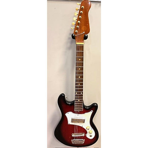 Teisco 1960s Prestiege Solid Body Electric Guitar Sunburst