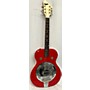 Vintage Supro 1960s Reso-Glass Folkstar Resonator Guitar Red