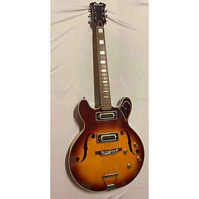 Univox 1960s Semi Hollow Archtop Hollow Body Electric Guitar