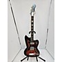 Vintage Silvertone 1960s Silhouette 1478 Solid Body Electric Guitar Red Burst