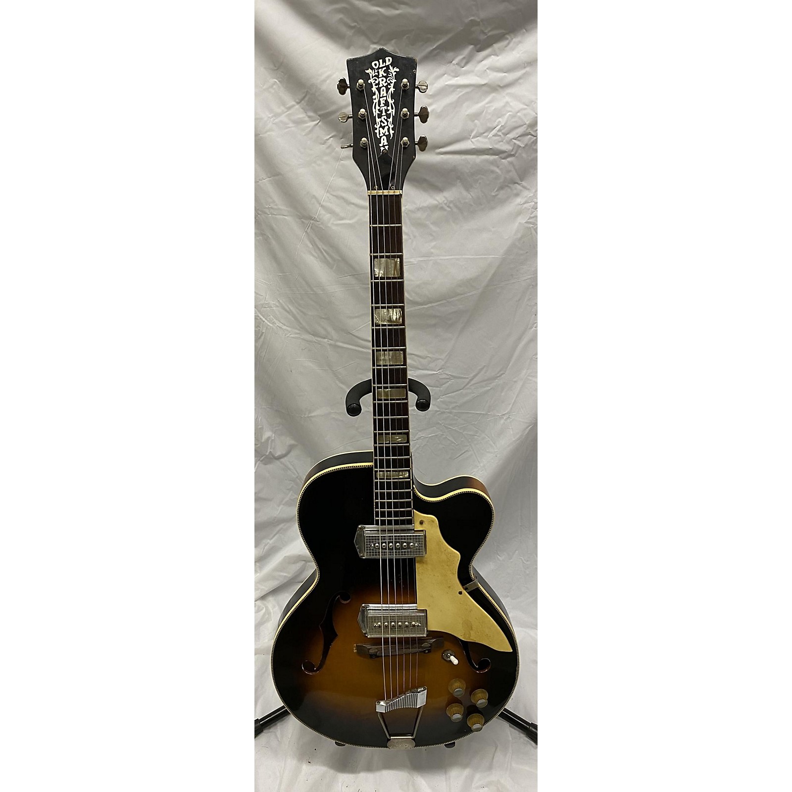 Vintage Old Kraftsman 1960s Swingmaster Hollow Body Electric Guitar 2