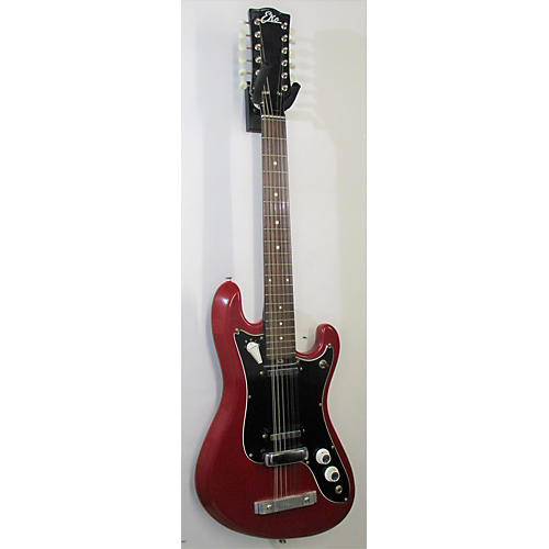 EKO 1960s XII Electric Solid Body Electric Guitar Red