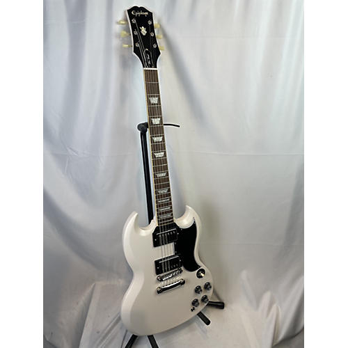 Epiphone 1961 SG Inspired By Gibson Custom Solid Body Electric Guitar Aged Classic White