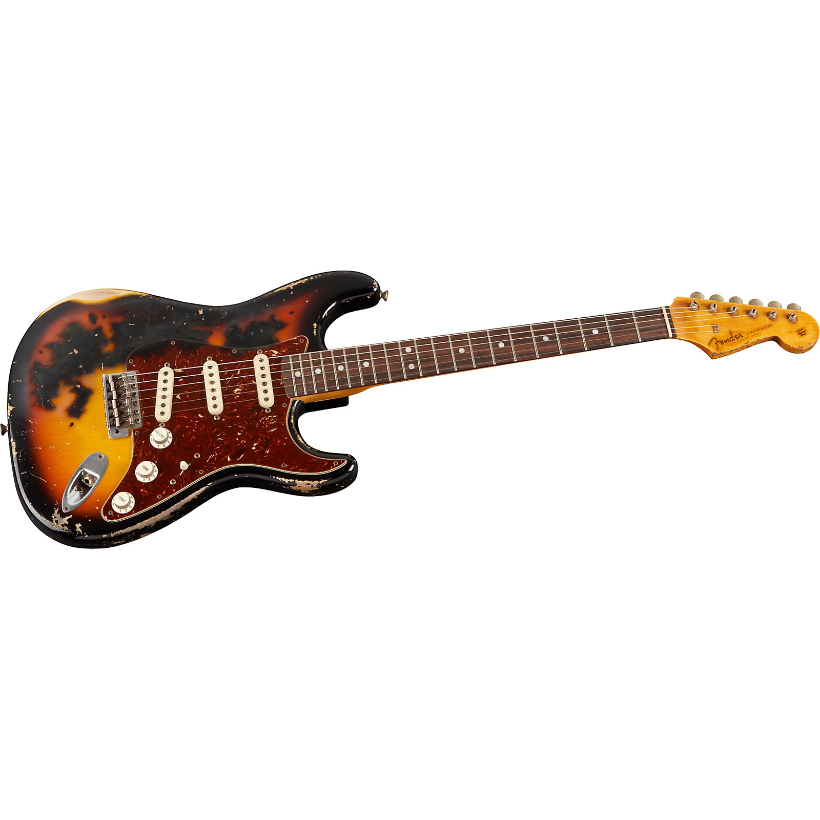 Fender Custom Shop 1961 Stratocaster Burnt Heavy Relic Electric Guitar ...