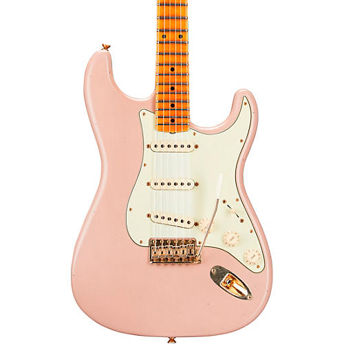 Fender Custom Shop 1962 Limited-Edition Stratocaster Bone Tone Journeyman Relic Maple Fingerboard Electric Guitar Dirty Shell Pink