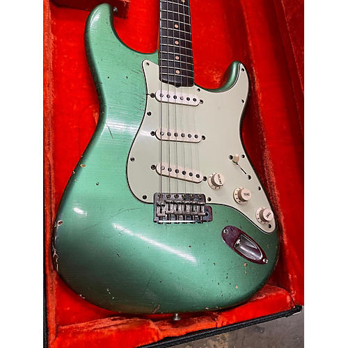 Fender 1962 Stratocaster Solid Body Electric Guitar Laurentian Green Refin