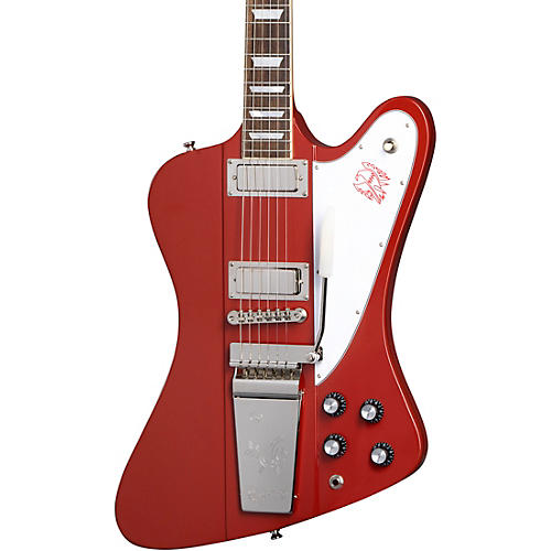 Epiphone 1963 Firebird V Maestro Vibrola Electric Guitar Ember Red