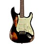 Fender Custom Shop 1963 Stratocaster Super Heavy Relic Electric Guitar Super Faded Aged Black over 3-Color Sunburst CZ585766