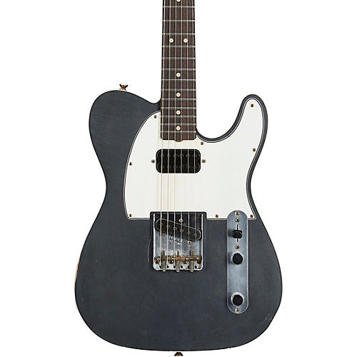 Fender Custom Shop 1963 Telecaster Custom Journeyman Relic Electric Guitar Masterbuilt by Paul Waller Aged Charcoal Frost Metallic