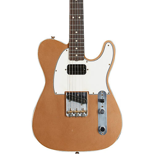 Fender Custom Shop 1963 Telecaster Custom Journeyman Relic Electric Guitar Masterbuilt by Paul Waller Aged Firemist Gold