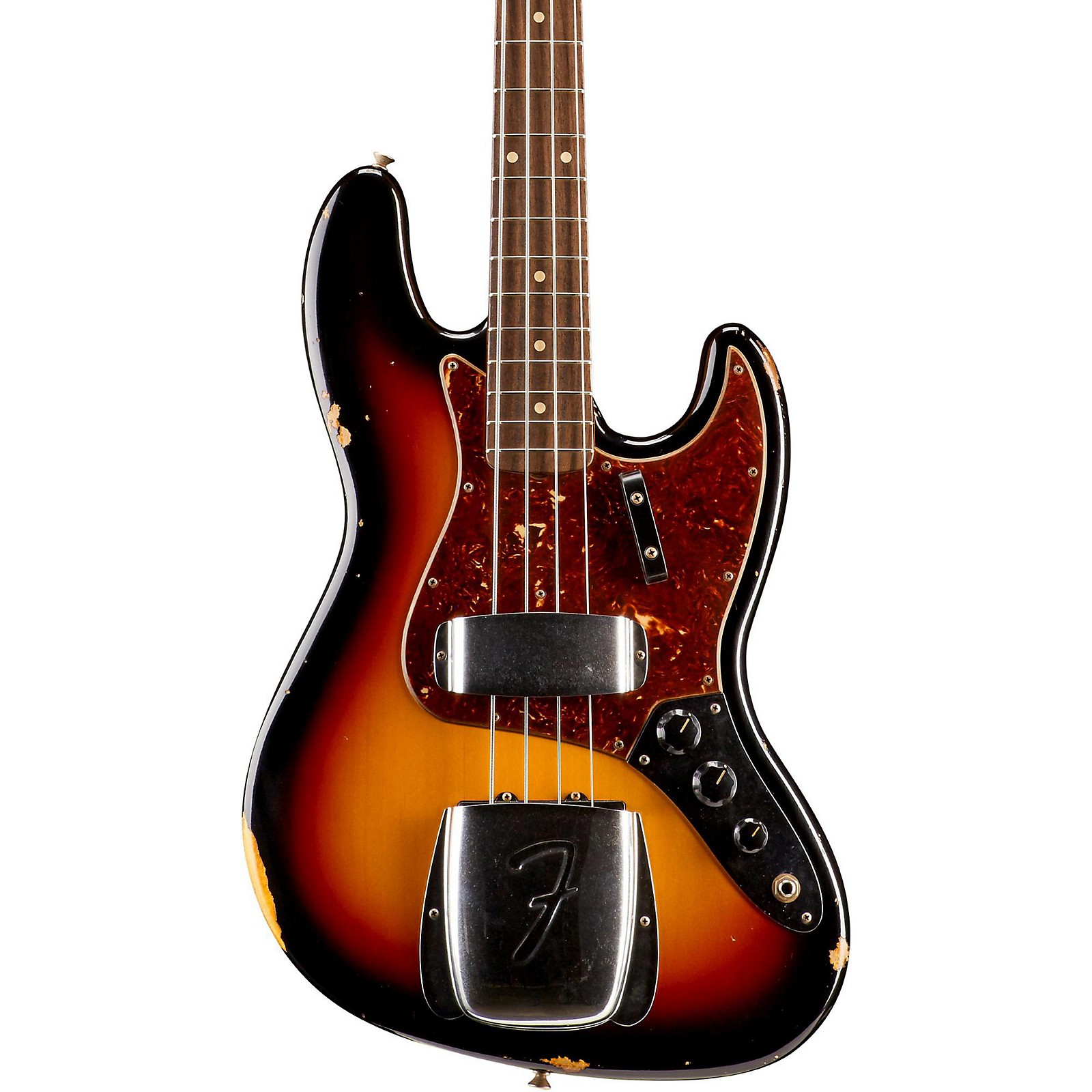 Fender Custom Shop 1964 Jazz Bass Relic Guitar 3 Color Sunburst Musicians Friend 2930