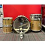 Vintage Ludwig 1965 5pc Kit Gold Sparkle W/Chrome Snare Drum Kit Gold Sparkle
