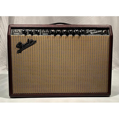 1965 DELUXE REVERB REISSUE WINE RED Tube Guitar Combo Amp