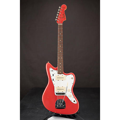 Fender Custom Shop 1966 Jazzmaster Relic Matching Headcap Electric Guitar Fiesta Red