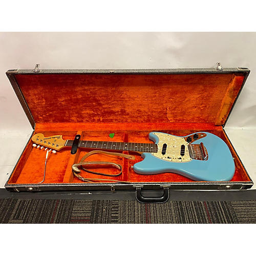 Fender 1966 Mustang Solid Body Electric Guitar Daphne Blue