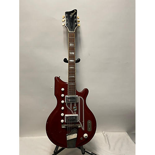 National 1966 Westwood 77 Solid Body Electric Guitar Red