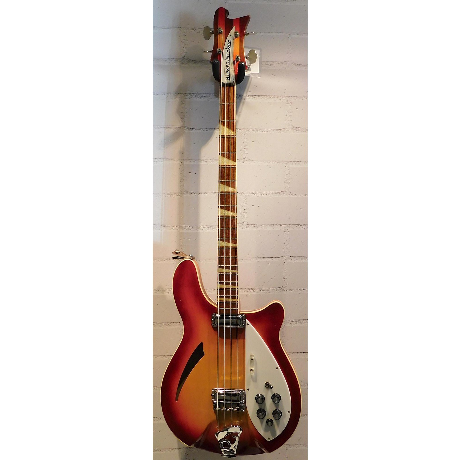 Vintage Rickenbacker 1967 4005 Os Electric Bass Guitar Fireglo Musician S Friend