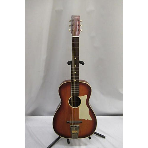 Vintage Silvertone 1967 Parlour Acoustic Guitar Sunburst