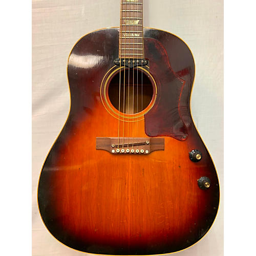 Gibson 1968 J160E Acoustic Guitar 2 Color Sunburst