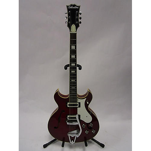 Silvertone 1969 319 Hollow Body Electric Guitar Red