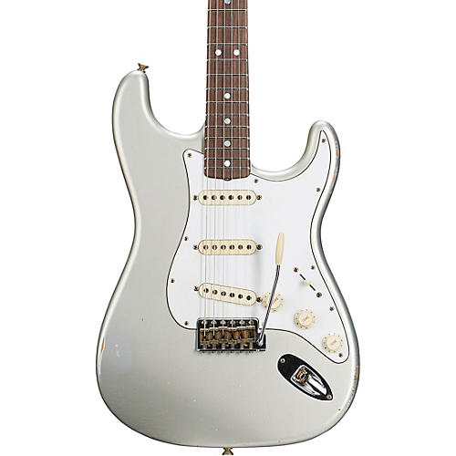 Fender Custom Shop 1969 Stratocaster Journeyman Relic Electric Guitar Masterbuilt by Greg Fessler Inca Silver