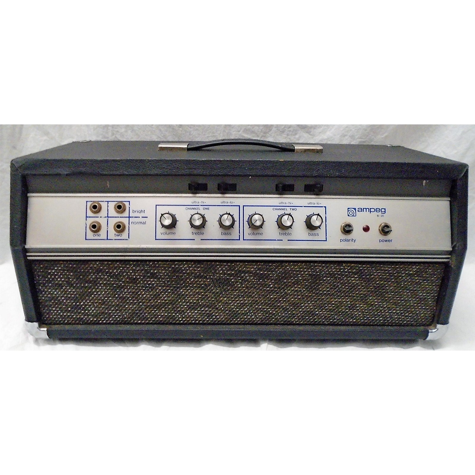 Vintage Ampeg 1970 B25 Head Tube Guitar Amp Head Musician's Friend