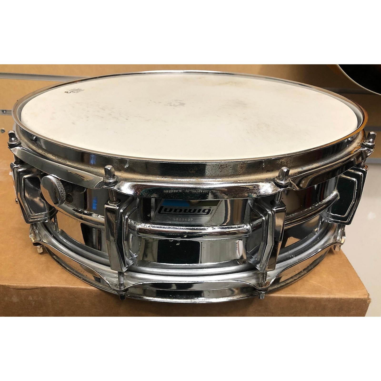 Vintage Ludwig 1970s 14X7 1970's Supraphonic Snare Drum Chrome 214 Musician's Friend