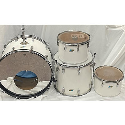 Ludwig 1970s 4 Pc White Cortex Drum Kit