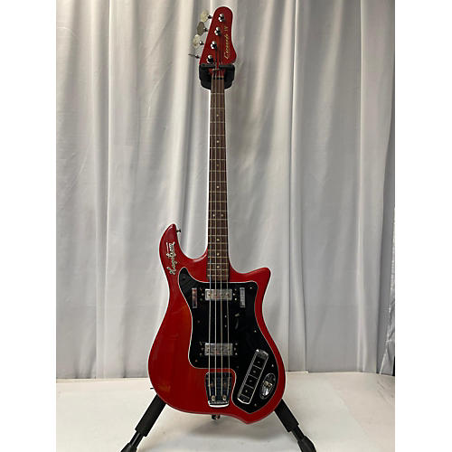 Hagstrom 1970s Coranado IV Electric Bass Guitar Red