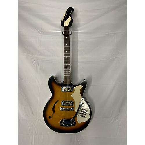 Harmony 1970s H82 Hollow Body Electric Guitar 2 Color Sunburst