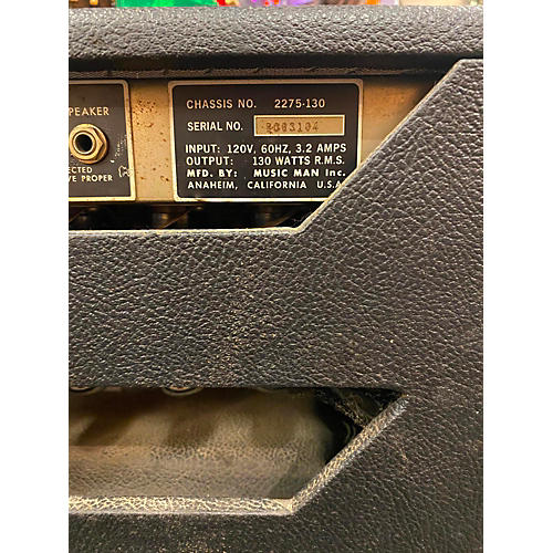 Ernie Ball Music Man 1970s HD130 Head With 212RH Cabinet Tube Guitar Combo Amp