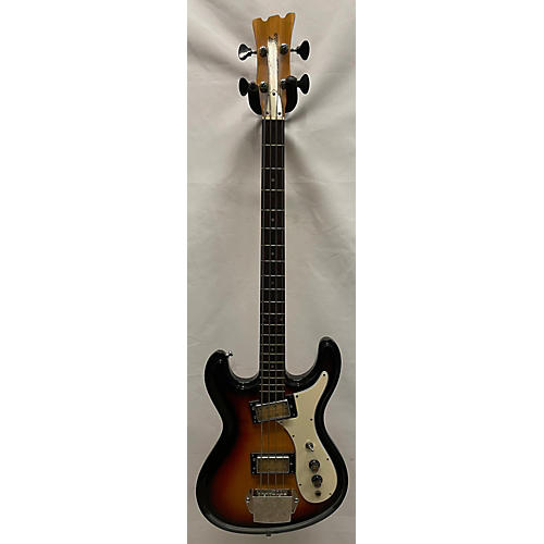 Univox 1970s HIGH FLYER Electric Bass Guitar 3 Tone Sunburst