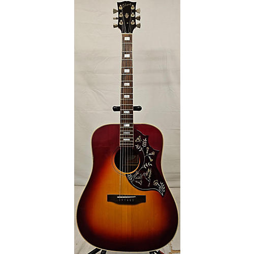 Gibson 1970s Hummingbird Acoustic Electric Guitar Cherry Burst