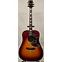Vintage Gibson 1970s Hummingbird Acoustic Electric Guitar Cherry Burst