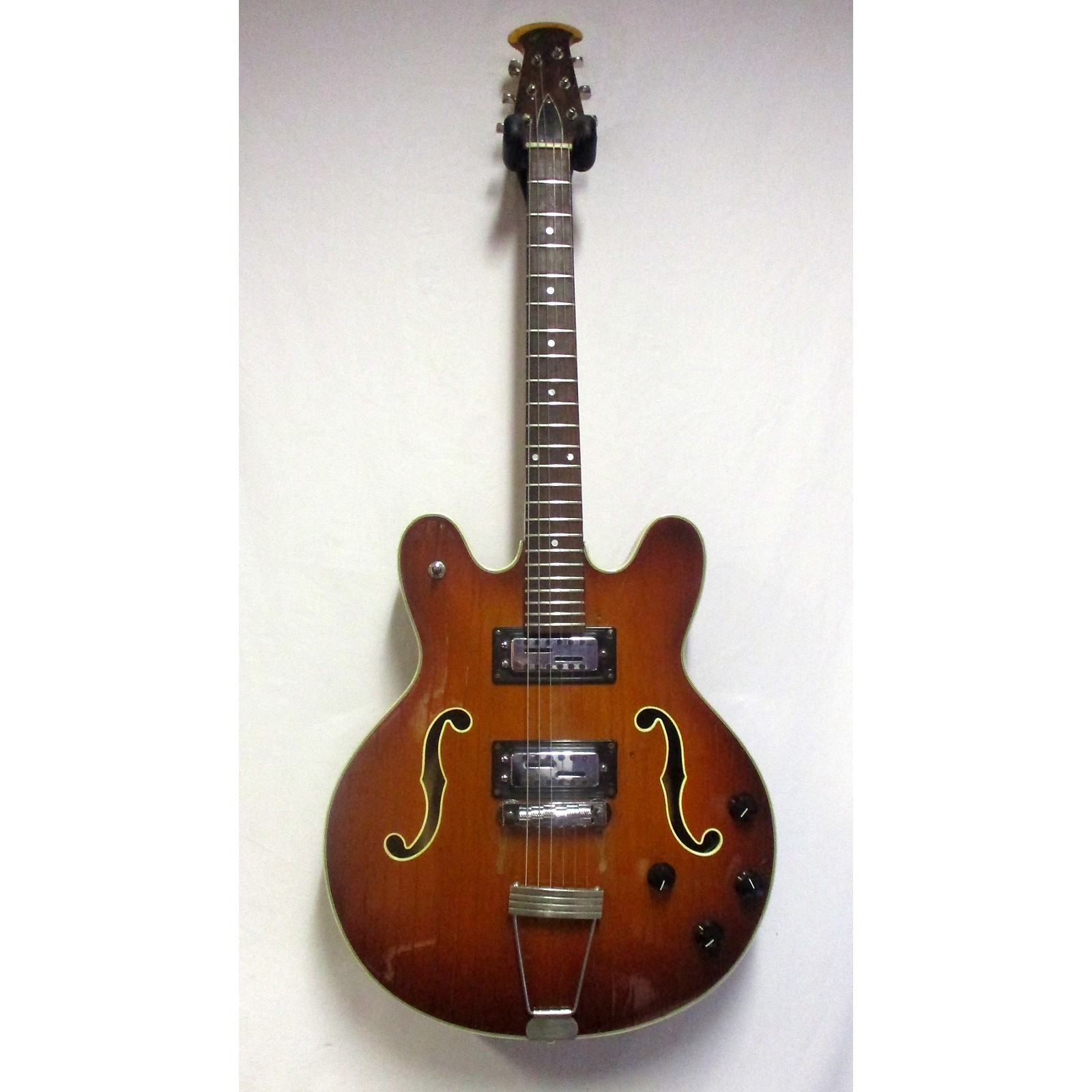 Vintage Ovation 1970s Tornado Hollow Body Electric Guitar Tobacco Burst Musicians Friend 2224