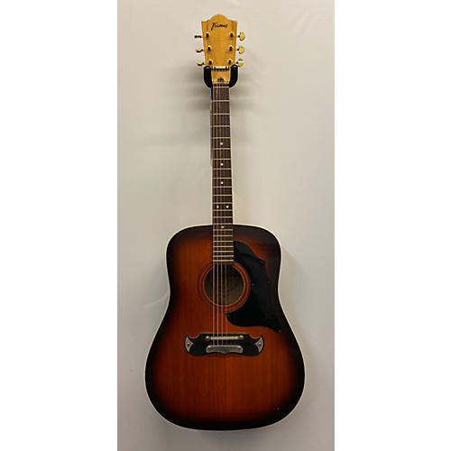 Vintage Framus 1970s Texan 74E Dreadnought Acoustic Guitar