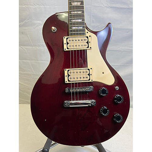 Vantage 1970s VLP-510 Solid Body Electric Guitar Wine Red