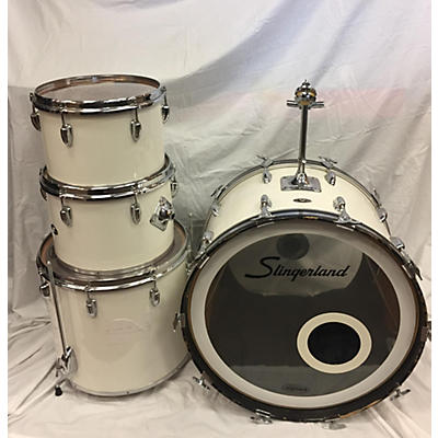Slingerland 1970s White 4 Pc Set Drum Kit