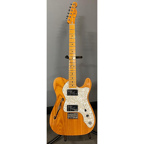 Fender 1972 American Vintage Telecaster Thinline Solid Body Electric Guitar Aged Natural