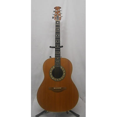 Ovation 1975 1612 Custom Balladeer Natural OHSC Acoustic Electric Guitar