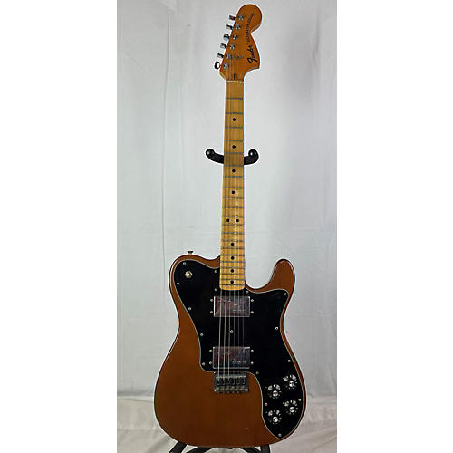 Fender 1975 Deluxe Telecaster Solid Body Electric Guitar Trans Brown
