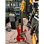 Vintage Fender 1980s American Standard Precision Bass Fretless Electric Bass Guitar Fiesta Red
