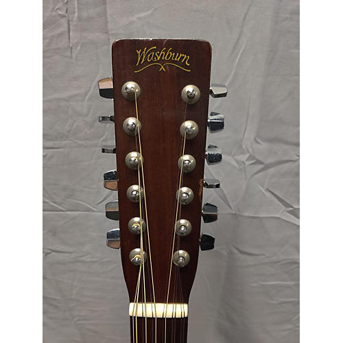 Washburn 1980s D28-12 12 String Acoustic Guitar Tobacco Burst