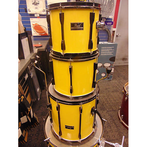 Pearl 1980s Export Drum Kit Yellow